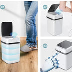 Lixeira para Banheiro e Cozinha Automática com Sensor 13L - Loja Sem Barreiras