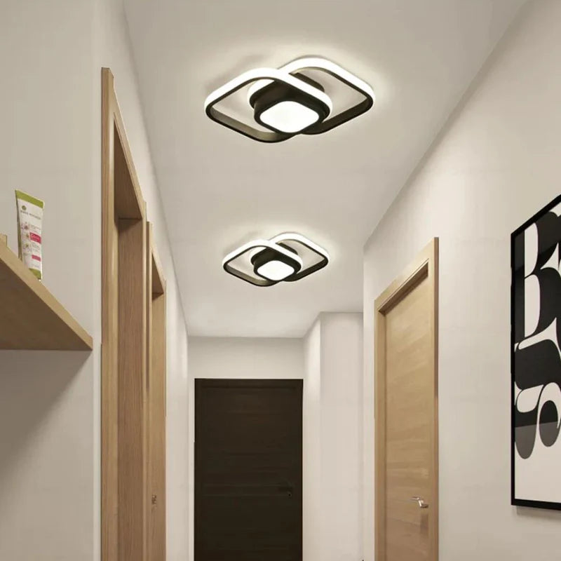 Luminária de Teto LED com Design Losangular Para Quarto e Sala - Loja Sem Barreiras