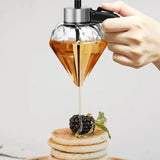 Meleira de Vidro Porta Mel Dispenser com Base