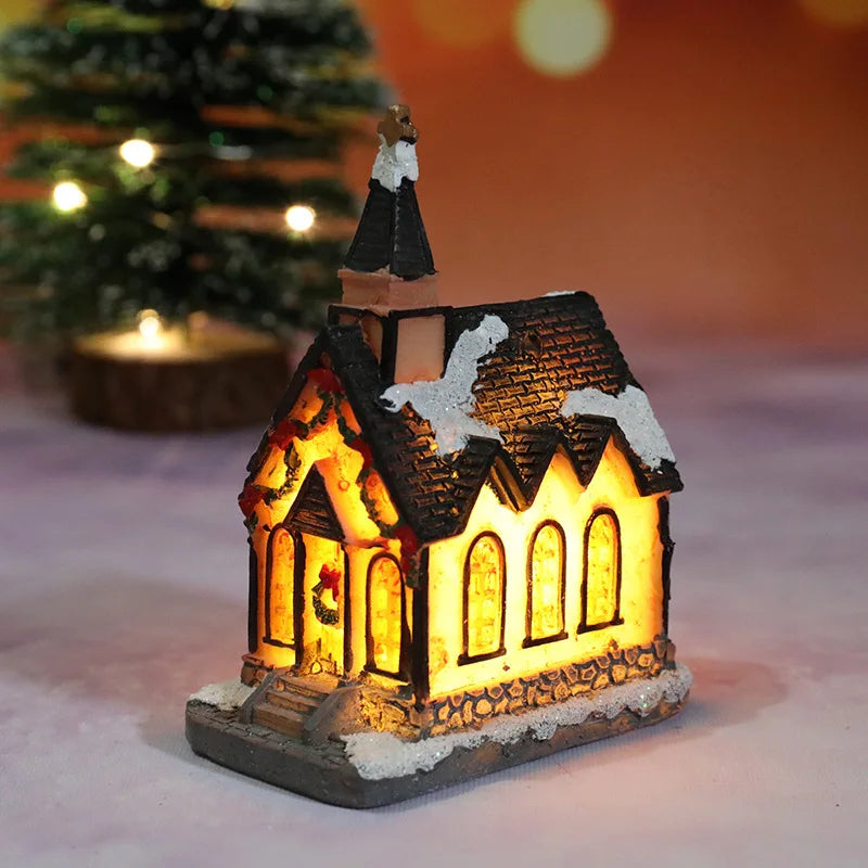 Mini Casas Decorativas de Natal com Iluminação - Loja Sem Barreiras