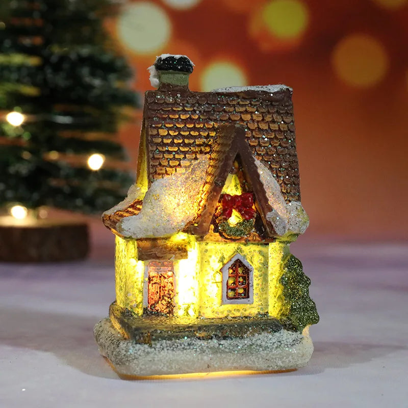 Mini Casas Decorativas de Natal com Iluminação - Loja Sem Barreiras