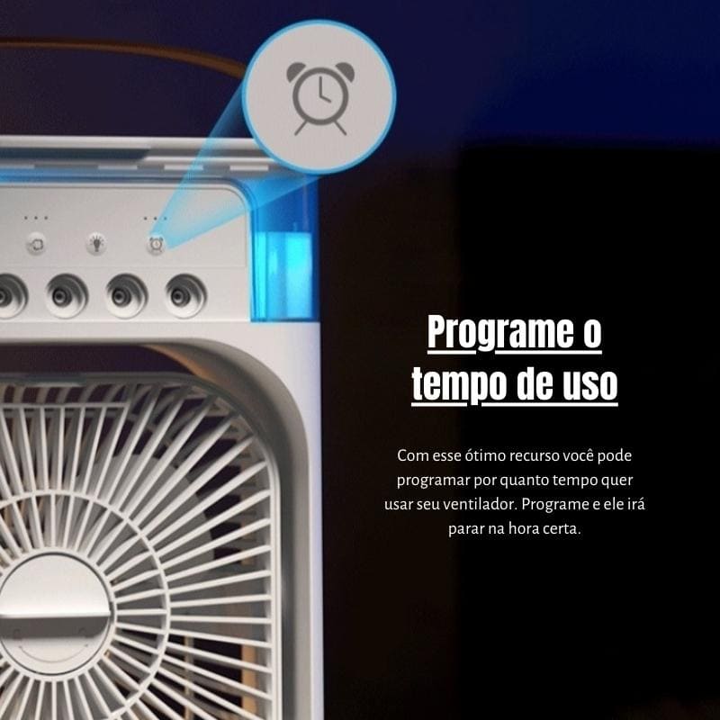 Mini Ventilador e Umidificador Portátil - Loja Sem Barreiras