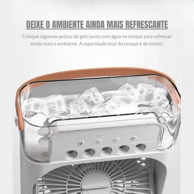 Mini Ventilador e Umidificador Portátil - Loja Sem Barreiras