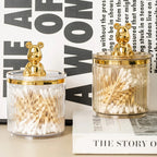 Organizador Porta Cotonete e Algodão Acrílico - Loja Sem Barreiras