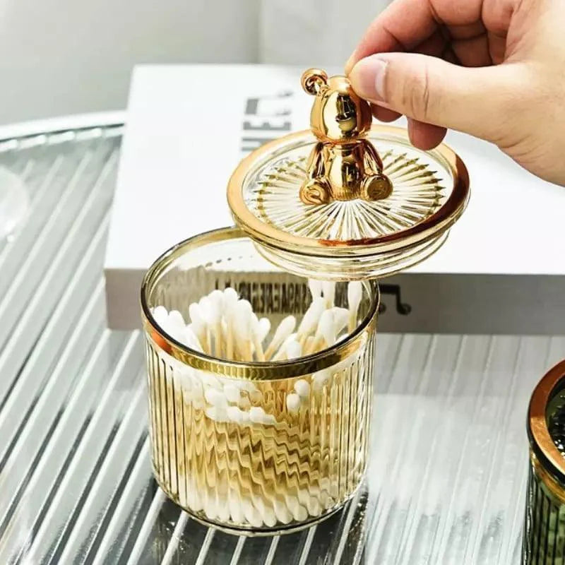 Organizador Porta Cotonete e Algodão Acrílico - Loja Sem Barreiras