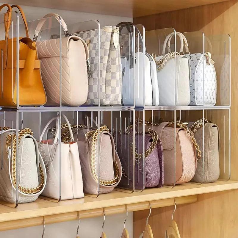 Organizador de Bolsa Acrílico com Divisória - Loja Sem Barreiras