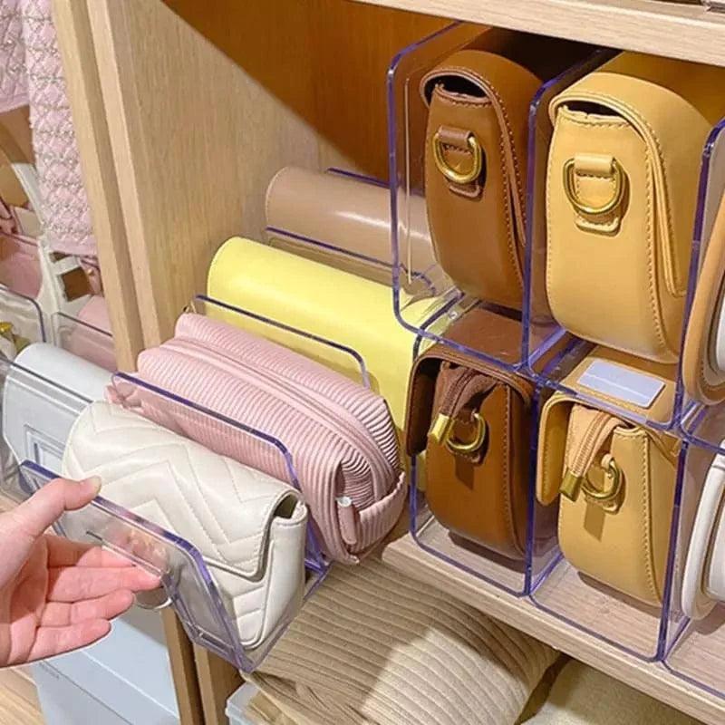 Organizador de Bolsa Acrílico com Divisória - Loja Sem Barreiras