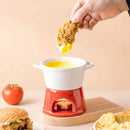 Panela de Fondue de Queijo e Chocolate Cerâmica - Loja Sem Barreiras