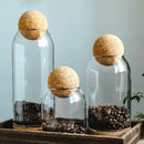 Potes de Vidro Borossilicato com Tampa Cortiça - Loja Sem Barreiras