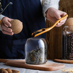 Potes de Vidro Borossilicato com Tampa Cortiça - Loja Sem Barreiras