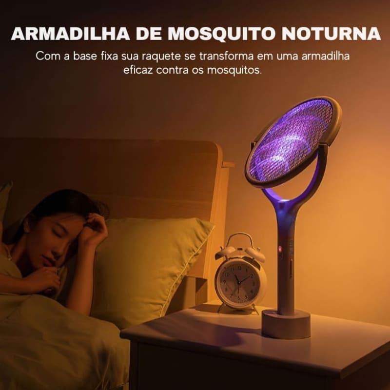 Raquete Mata Mosquito Elétrica com luz UV - Loja Sem Barreiras