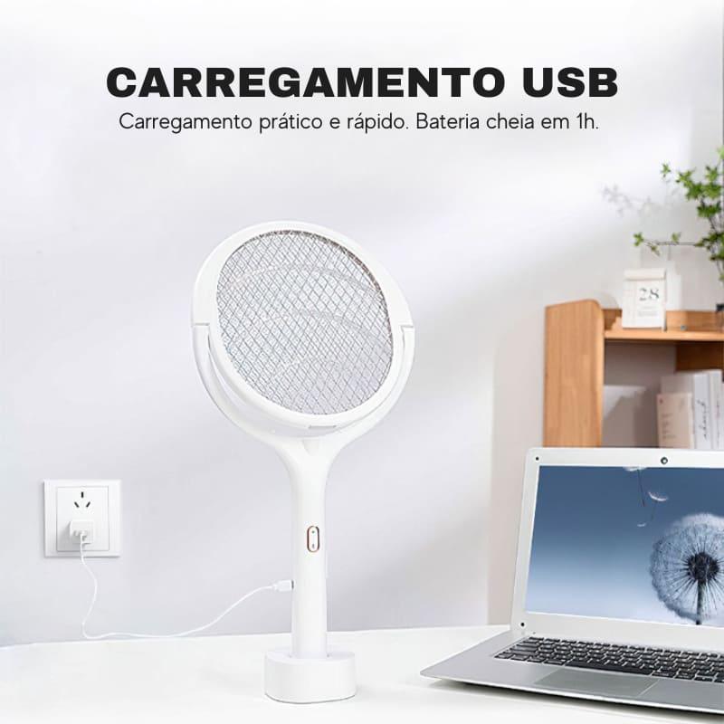 Raquete Mata Mosquito Elétrica com luz UV - Loja Sem Barreiras