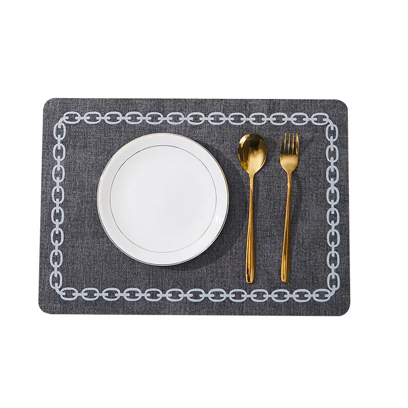 Jogo Americano Kit Descanso de Prato Quadrado Decorativo