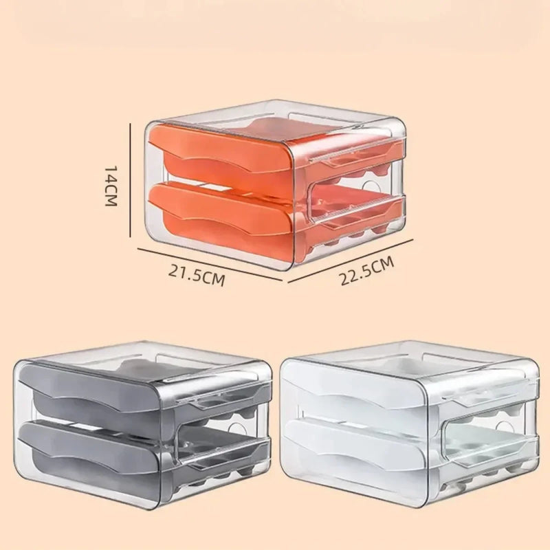 Organizador de Geladeira Porta Ovos com Gaveta
