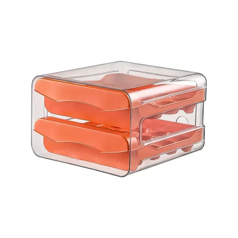 Organizador de Geladeira Porta Ovos com Gaveta