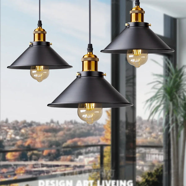 Luminária Pendente Vintage para Cozinha Moderna e Sala de Jantar