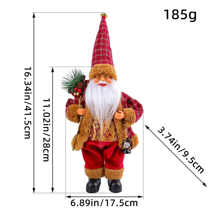 Boneco Papai Noel 30cm para Decoração de Natal