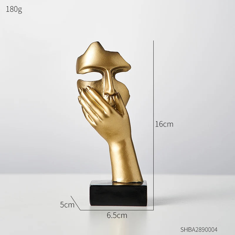 Estátua Decorativa de Resina Abstrata Nórdica - Loja Sem Barreiras