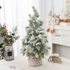 Árvore de Natal de Mesa Artificial com Neve e Luz