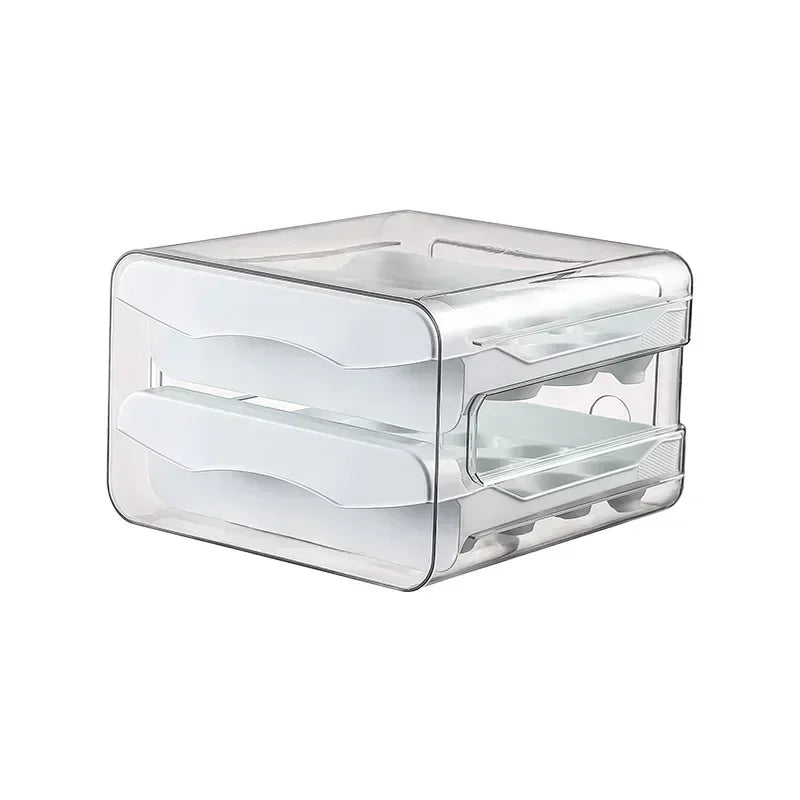 Organizador de Geladeira Porta Ovos com Gaveta