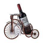 Suporte de Vinho Decorativo Metal Formato Bicicleta Design Retro Cobre
