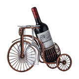 Suporte de Vinho Decorativo Metal Formato Bicicleta Design Retro Cobre