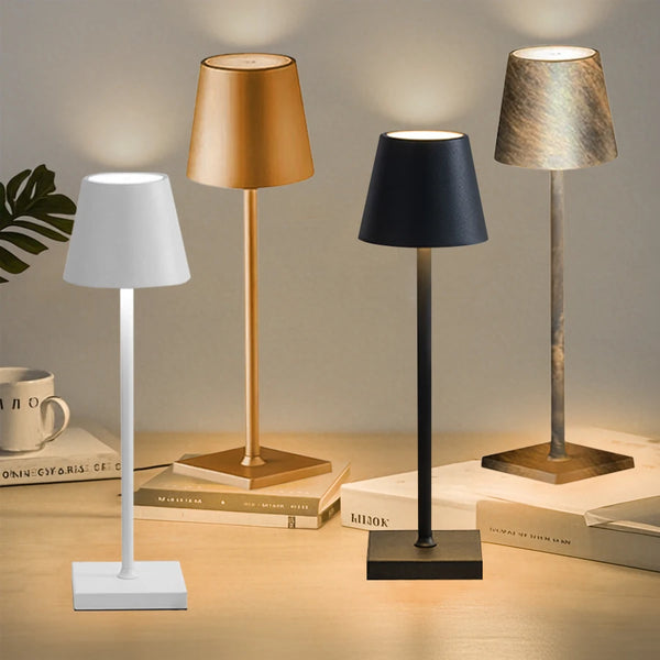 Luminária de Mesa LED Abajur Quarto Sala Portátil
