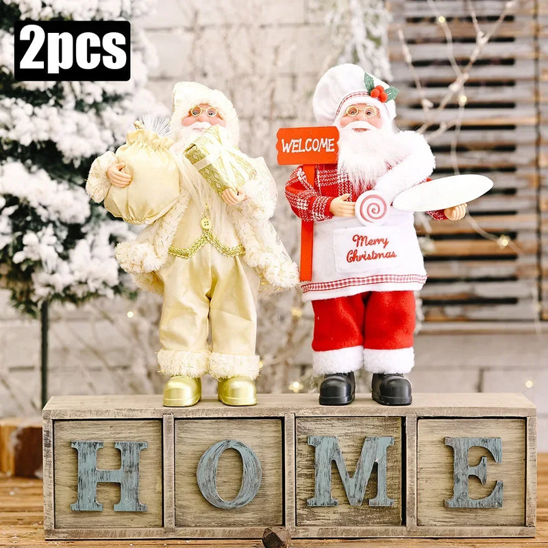 Boneco Papai Noel 30cm para Decoração de Natal