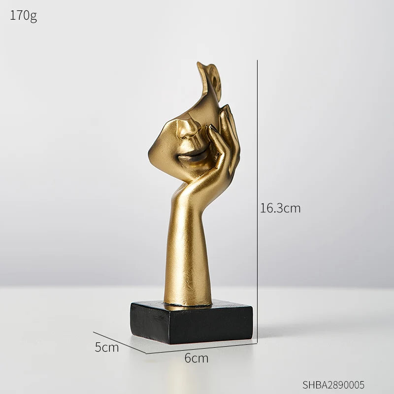 Estátua Decorativa de Resina Abstrata Nórdica - Loja Sem Barreiras