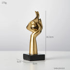 Estátua Decorativa de Resina Abstrata Nórdica - Loja Sem Barreiras