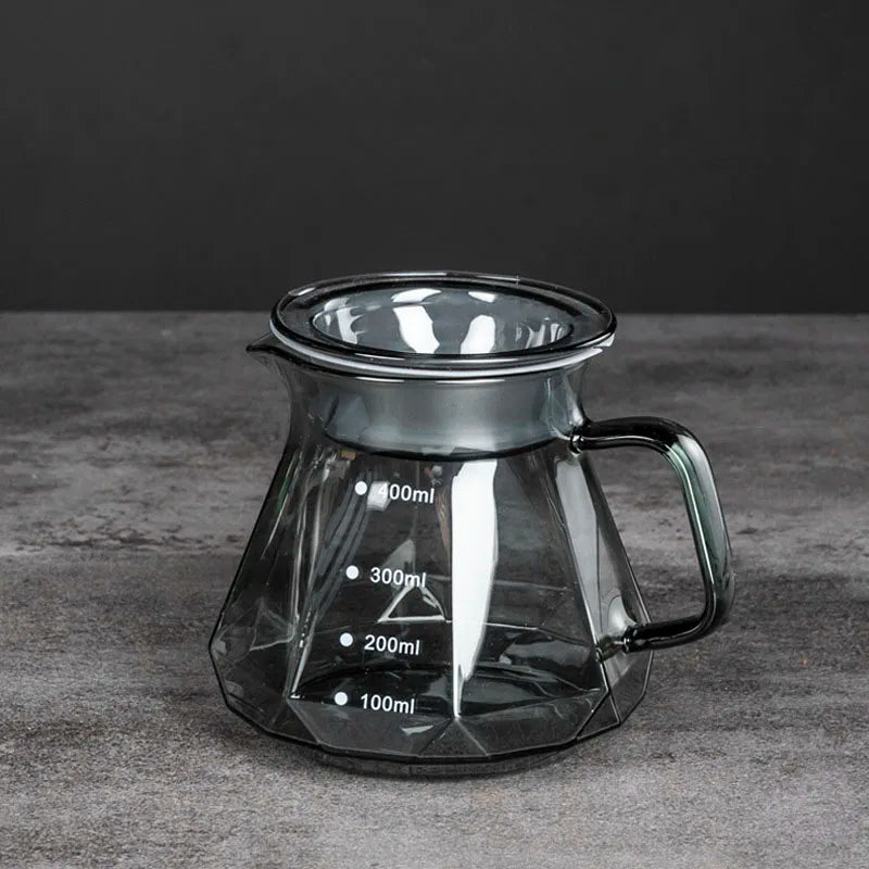 Bule de Café Vidro Borossilicato Coador de Café Hario V60