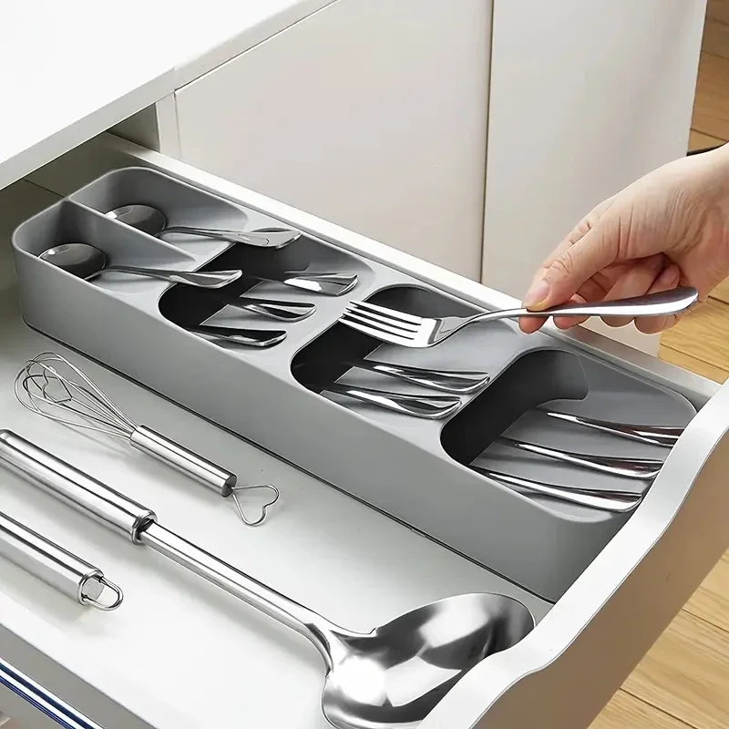 Organizador de Talheres Para Gaveta com Compartimentos