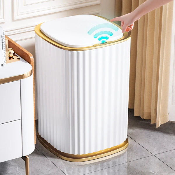 Lixeira Automática Redonda 9l com Sensor para Banheiro e Cozinha