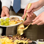 Kit Utensílios de Cozinha 6 Peças em Aço Inox Dourado e Prata