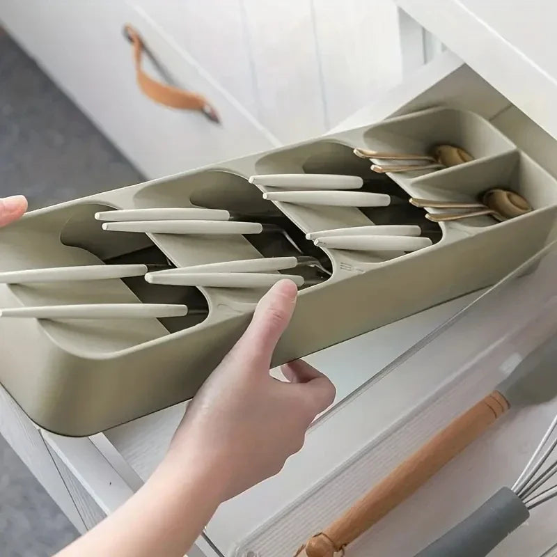 Organizador de Talheres Para Gaveta com Compartimentos