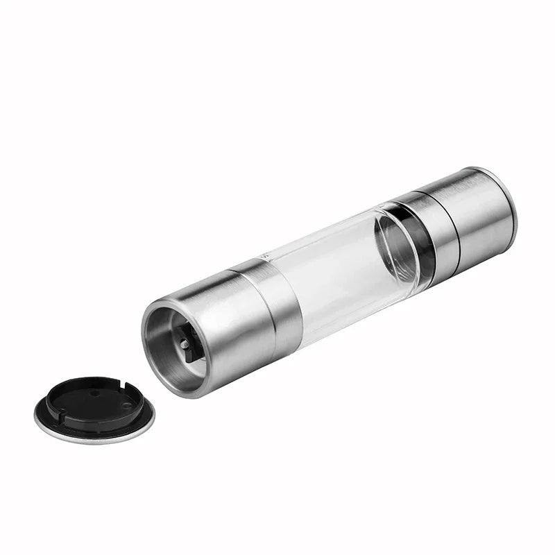 Moedor de Pimenta e Temperos Manual Inox 2 em 1