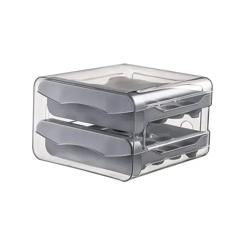 Organizador de Geladeira Porta Ovos com Gaveta
