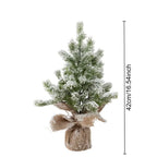 Árvore de Natal de Mesa Artificial com Neve e Luz