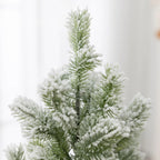 Árvore de Natal de Mesa Artificial com Neve e Luz