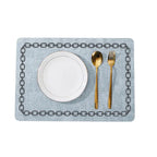 Jogo Americano Kit Descanso de Prato Quadrado Decorativo