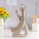 Escultura Abstrata de Casal para Mesa e Decoração Moderna