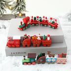 Trenzinho Natalino de Madeira Para Mesa Decoração de Natal - Loja Sem Barreiras