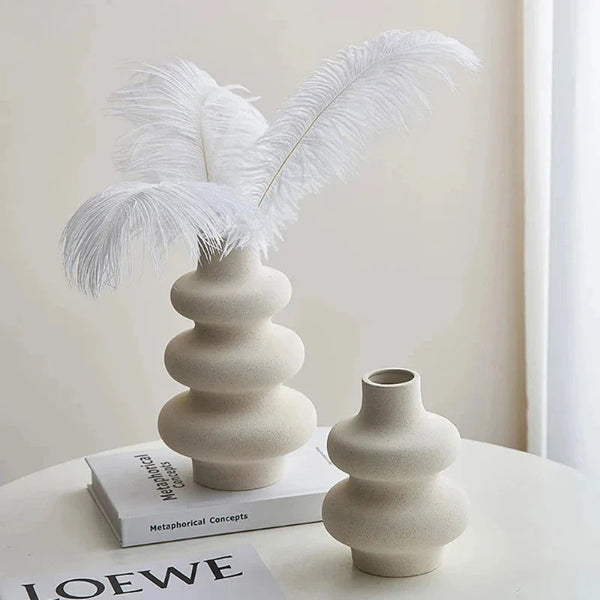 Vaso Decorativos de Cerâmica para Sala e Quarto - Loja Sem Barreiras