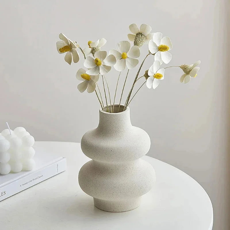 Vaso Decorativos de Cerâmica para Sala e Quarto - Loja Sem Barreiras