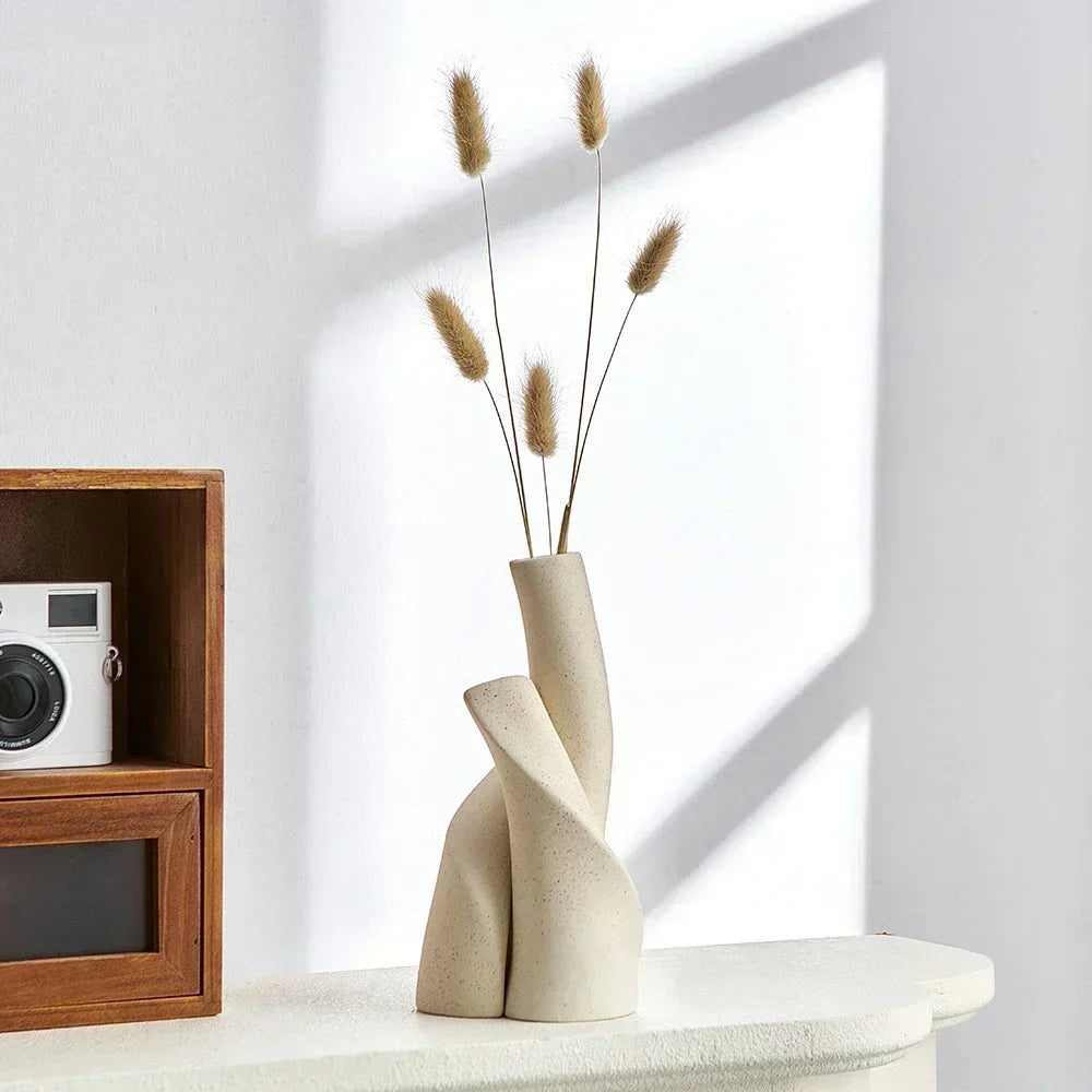 Vaso de Cerâmica Decorativo Fosco - Loja Sem Barreiras