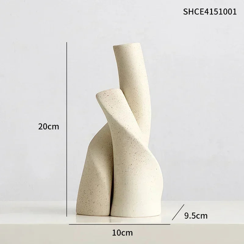 Vaso de Cerâmica Decorativo Fosco - Loja Sem Barreiras