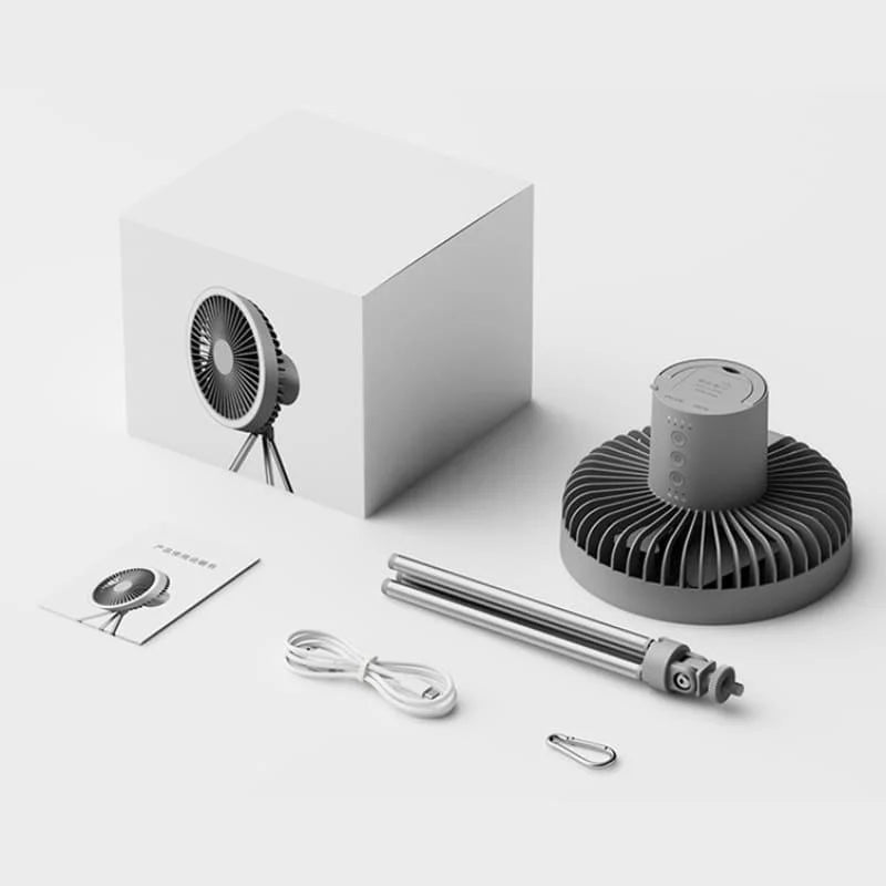 Ventilador de Coluna Portátil Recarregável de Mesa - Loja Sem Barreiras